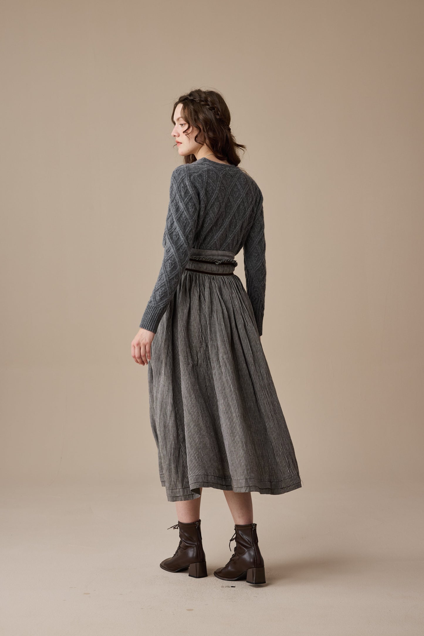 Flurry 17 | 100% Wool Sculptured Knitwear Cardigan