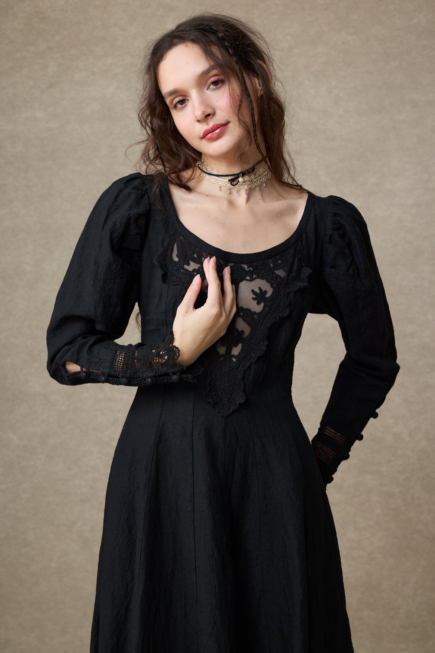 Azalea 23 | Linen Corset Evening Dress