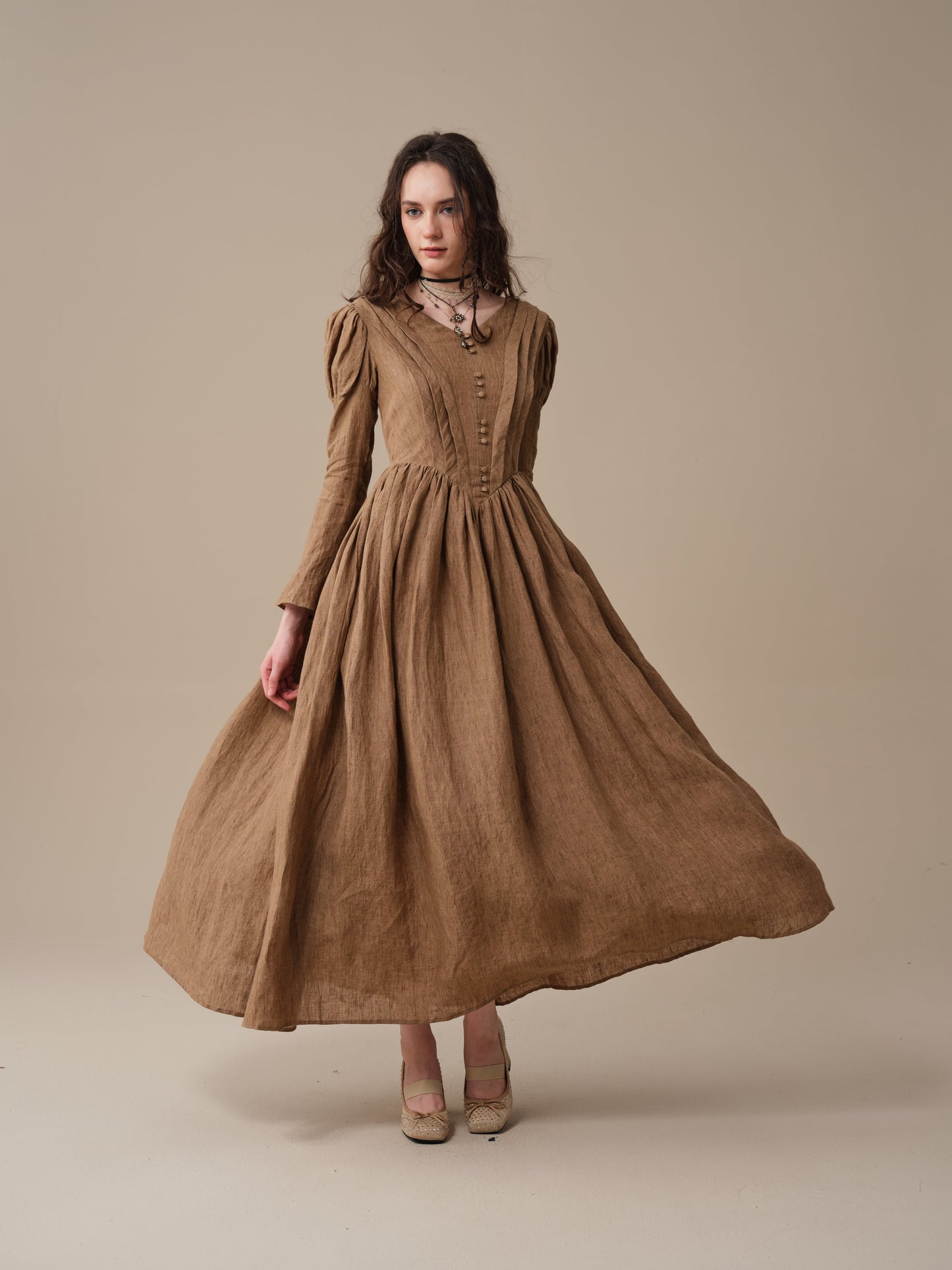 Madder 05 | Tailored Linen Corset Dress