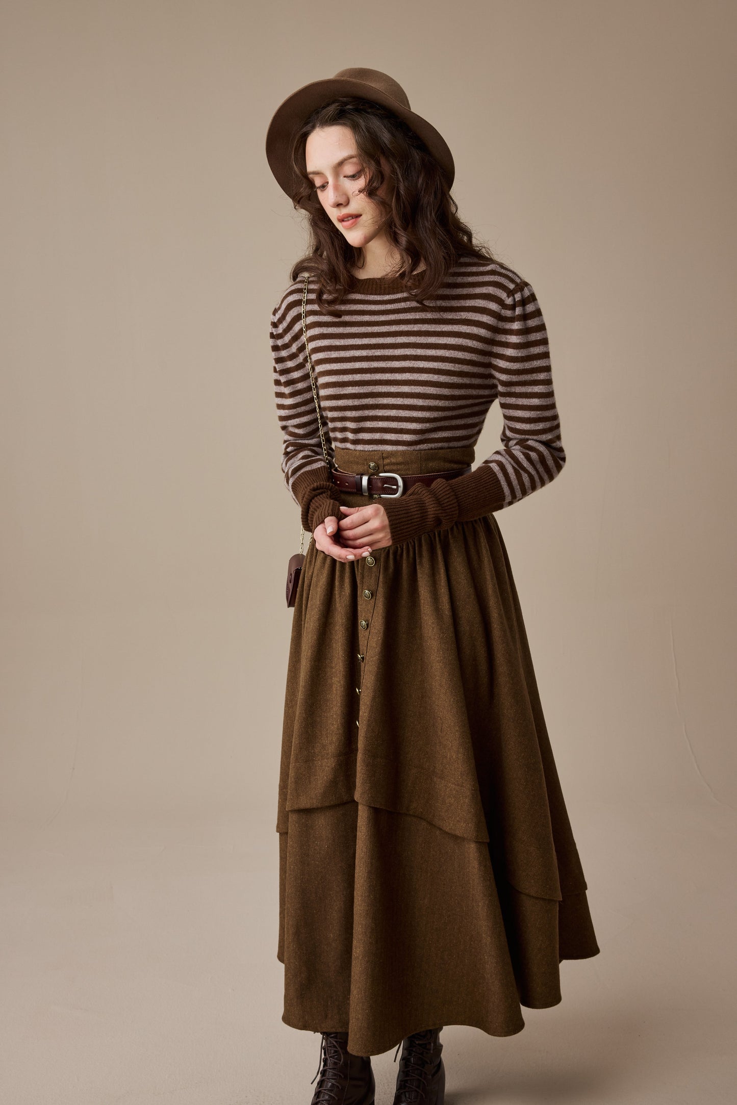 Oxford 13|100% wool classic striped pullover jumper