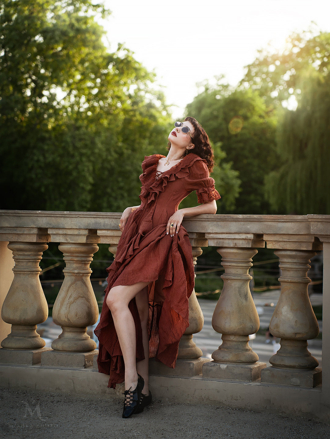 Dewdrops 16 | Maxi Linen Dress Gown