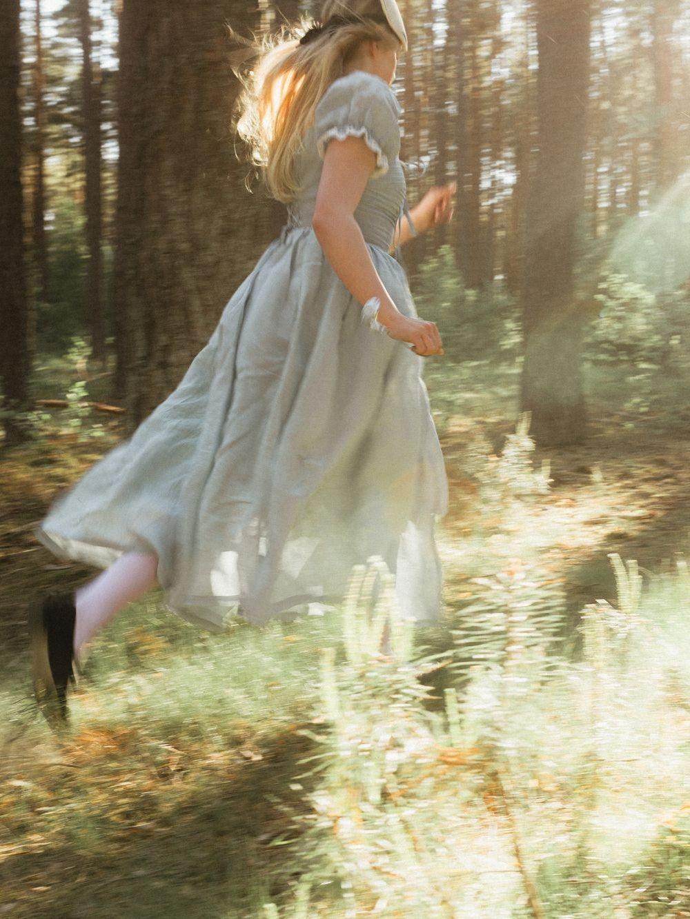 Monet Haze 26 | Fairy layered Linen Dress with pintucks