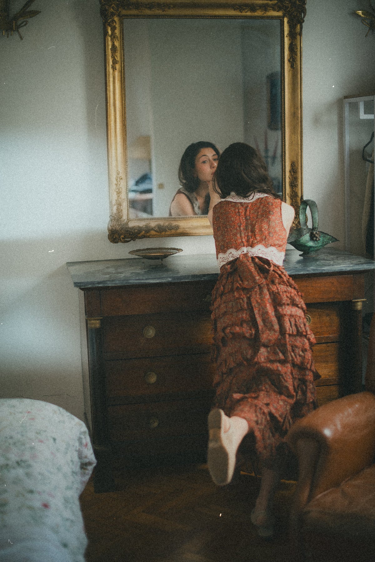 Nolita 28 |Lace & Linen Dress Gown （With Gift scarf)