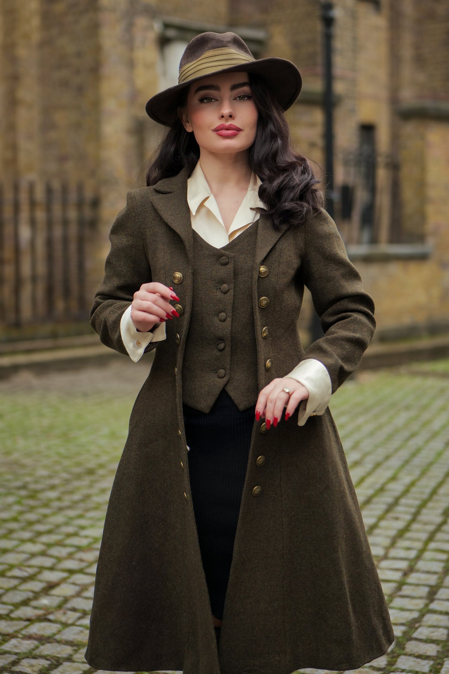 Doreen 15 |Vest-Layered 100% Wool Coat