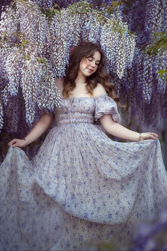 Alice 19 | Floral linen dress