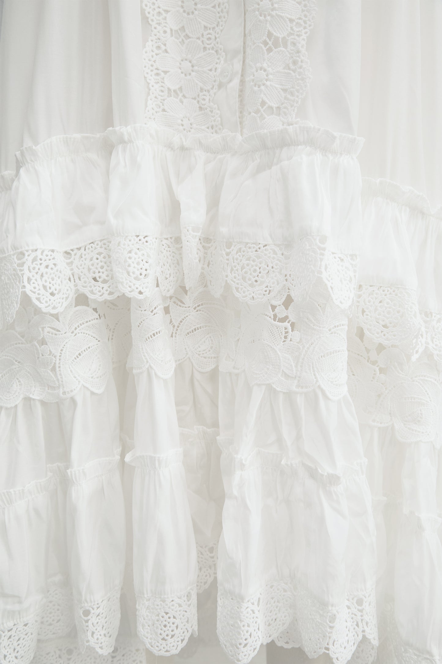 Own Your Power White V-Neck Ruffled Sleeve Maxi Dress