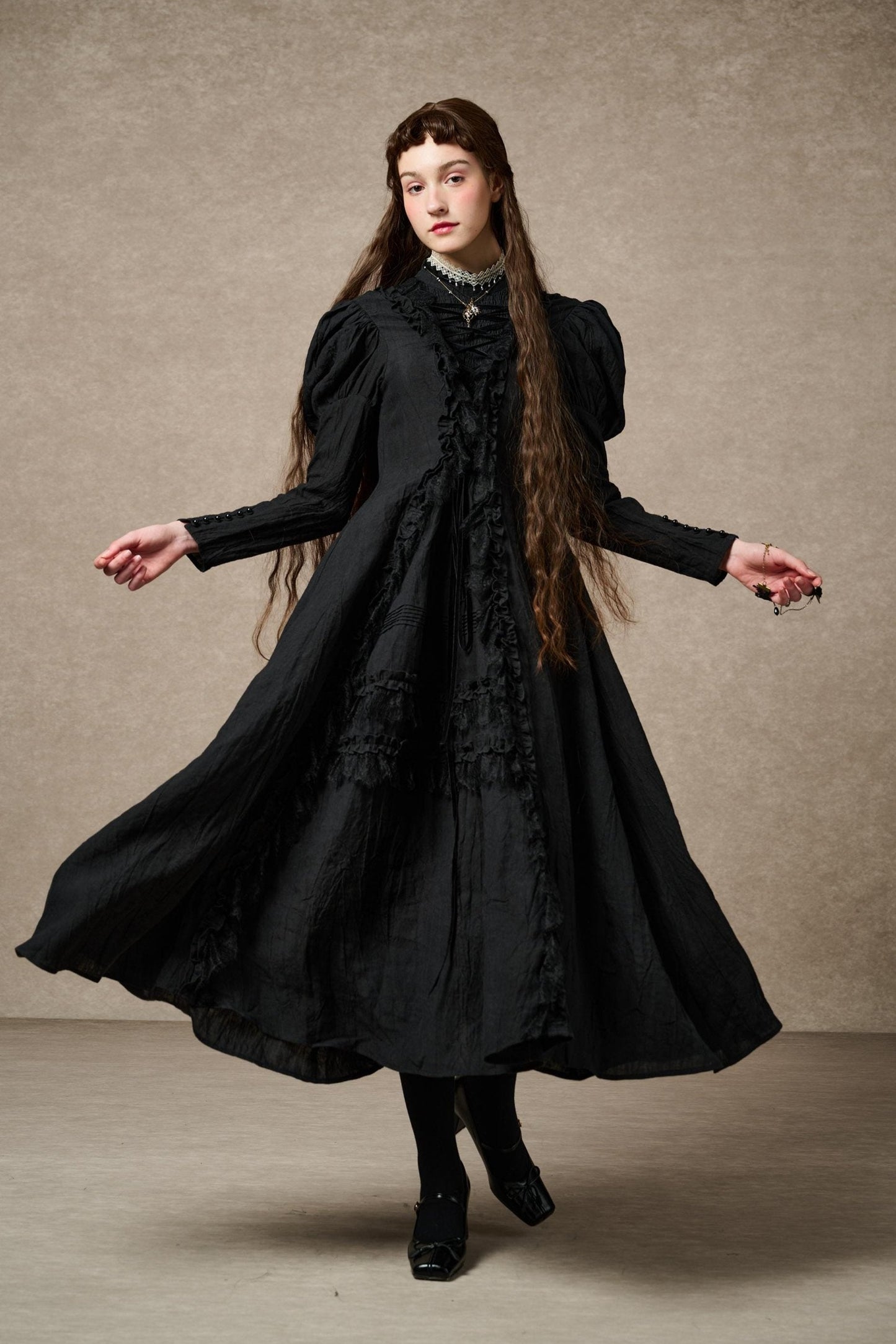 Elizabeth 15 | Victorian Linen Dress