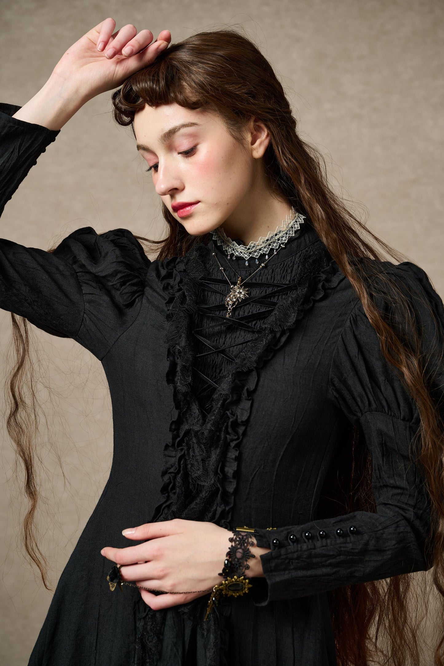 Elizabeth 15 | Victorian Linen Dress