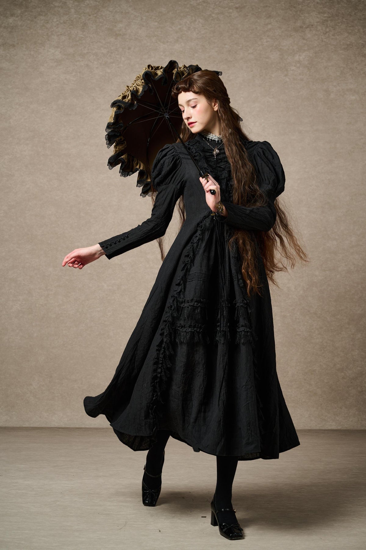 Elizabeth 15 | Victorian Linen Dress