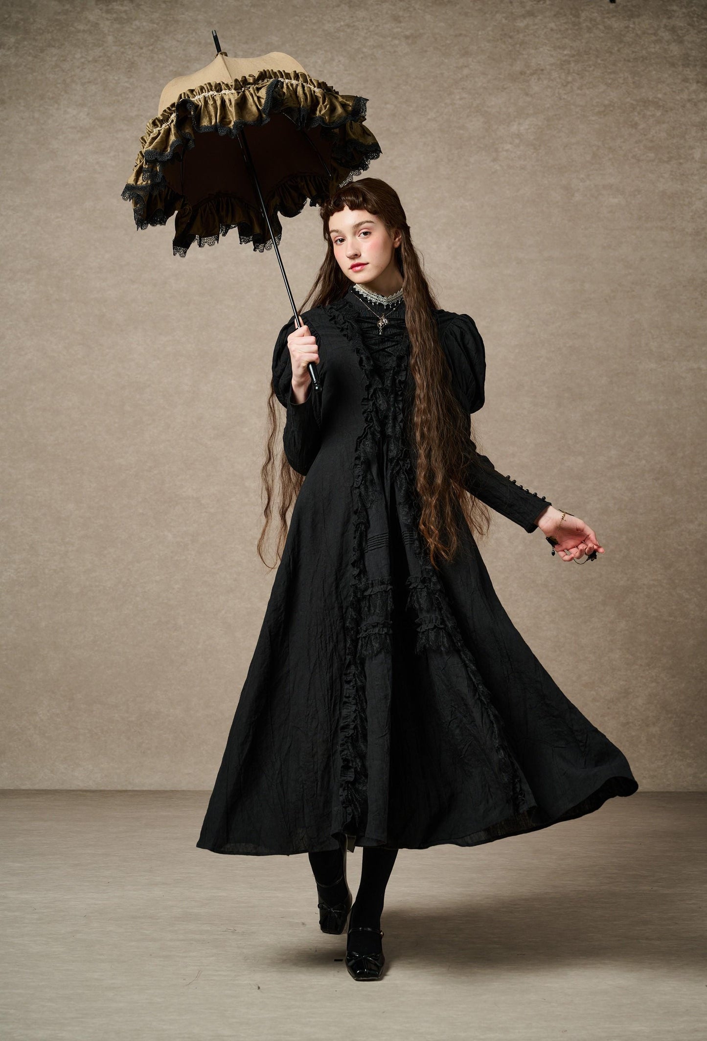 Elizabeth 15 | Victorian Linen Dress