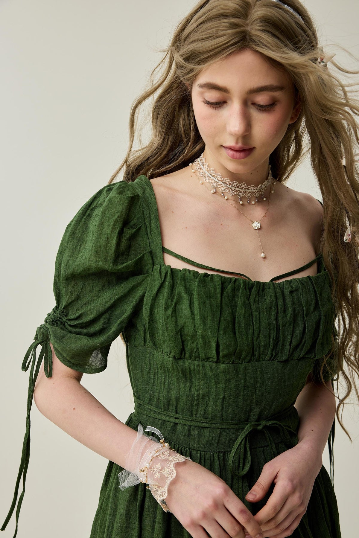 Monette 27 | Corset Linen Dress
