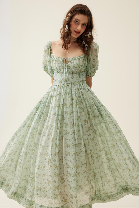 Alice 19 | Floral linen dress